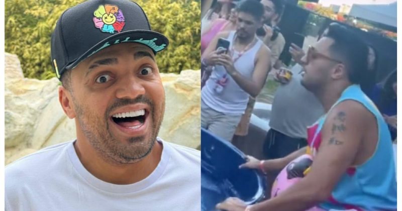 V&iacute;deos flagram Tirulipa puxando cordinha do biqu&iacute;ni de v&aacute;rias convidadas – Foto: Reprodu&ccedil;&atilde;o