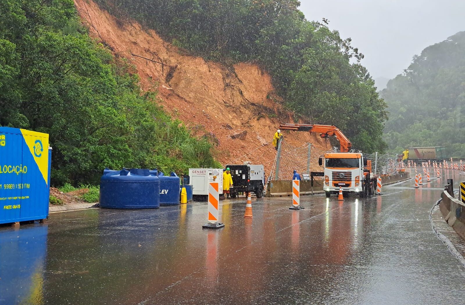 Chuva E Rodovias Em Sc Comitê De Crise Da Antt Monitora Impactos E