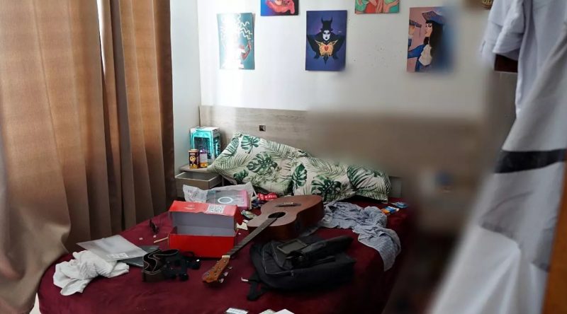 Crime ocorreu no apartamento em que Rafael morava. – Foto: Pol&iacute;cia Cient&iacute;fica/Divulga&ccedil;&atilde;o/ND
