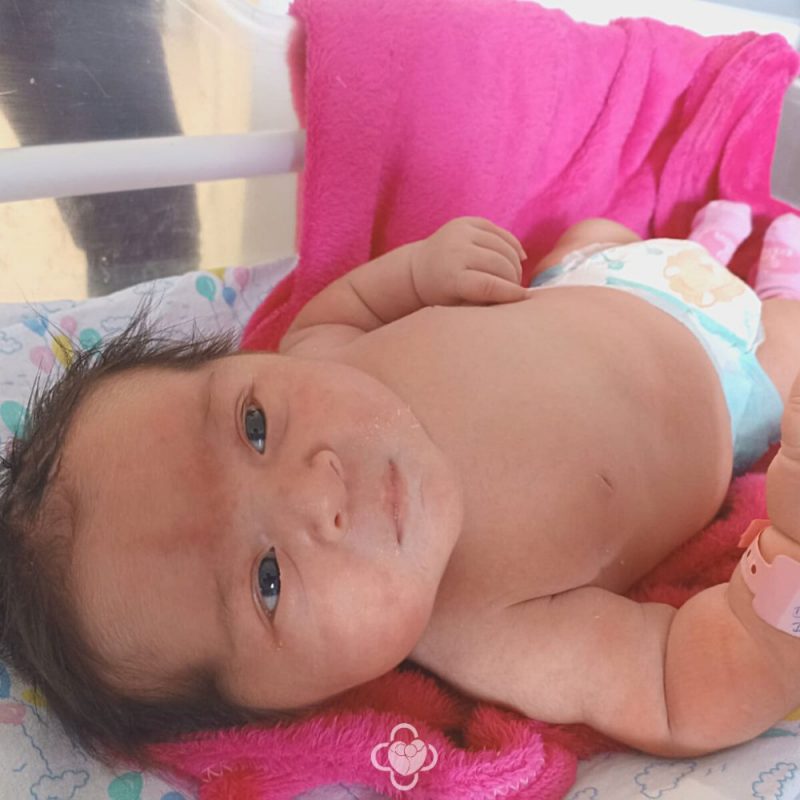 A pequena é linda e esperta. &#8211; Foto: Hospital Maicé/Divulgação/ND