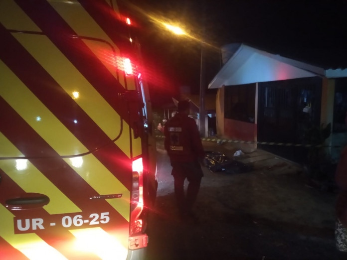 O ex-marido &eacute; suspeito de matar a facadas o atual companheiro da ex-esposa em Conc&oacute;rdia. &mdash; Foto: Atual FM/Reprodu&ccedil;&atilde;o/ND