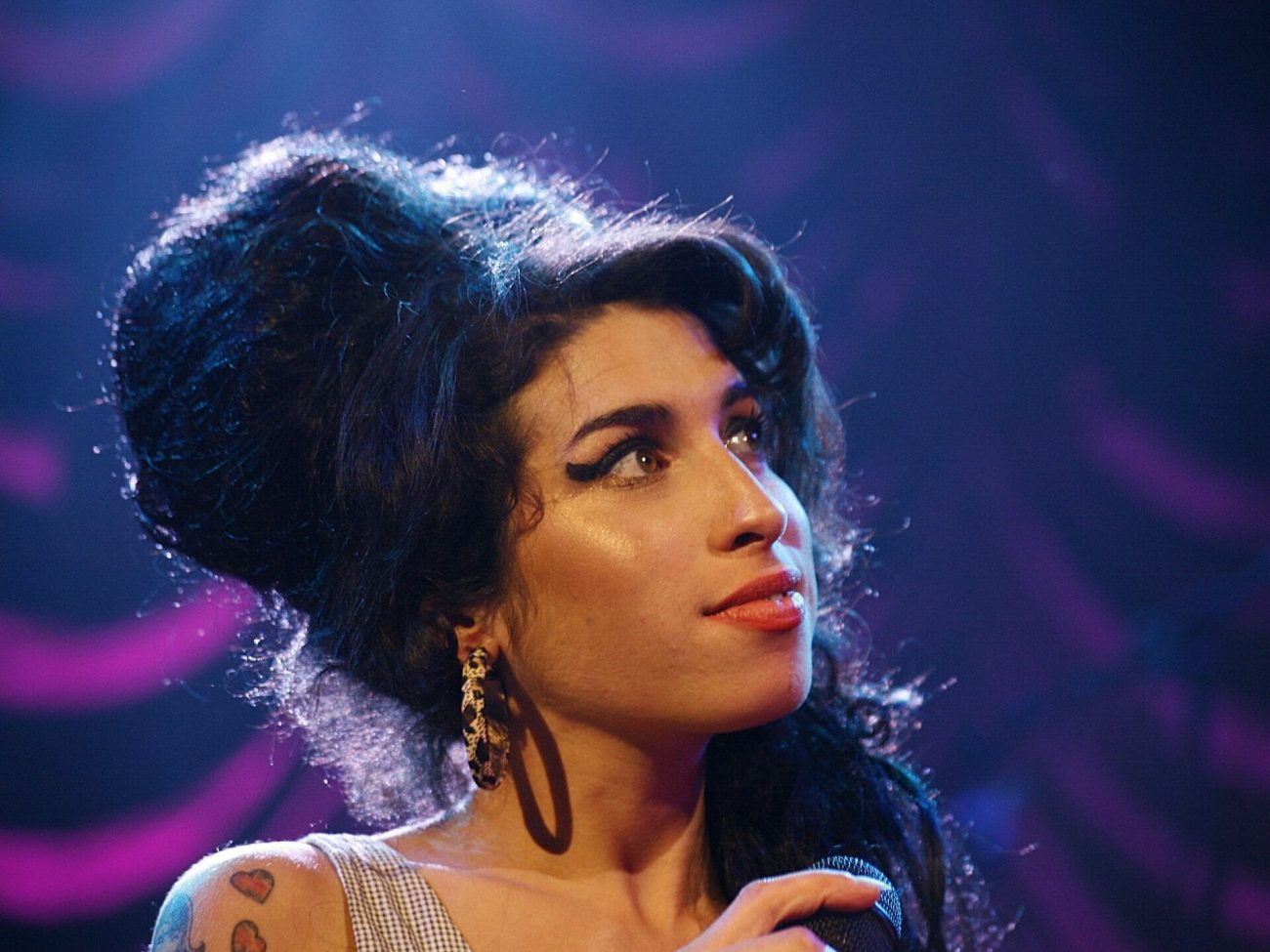 Foto de rosto de Amy Winehouse
