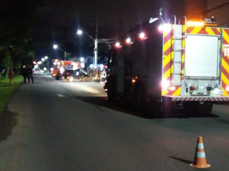 Acidente aconteceu por volta das 3h desta segunda-feira (16) – Foto: CBMSC/Divulga&ccedil;&atilde;o/ND