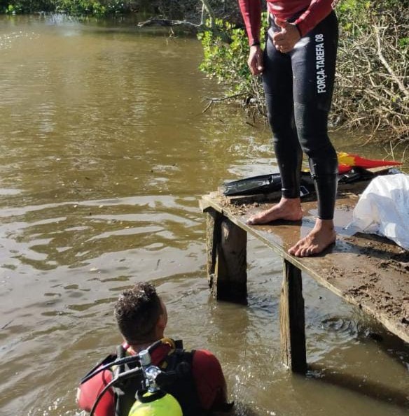 Homem morreu afogado em canal em Laguna – Foto: CBMSC/Divulga&ccedil;&atilde;o/ND