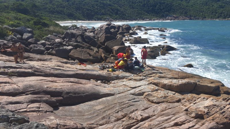 Mulher de 25 anos se afogou em Governador Celso Ramos – Foto: CBMSC/Divulga&ccedil;&atilde;o/ND