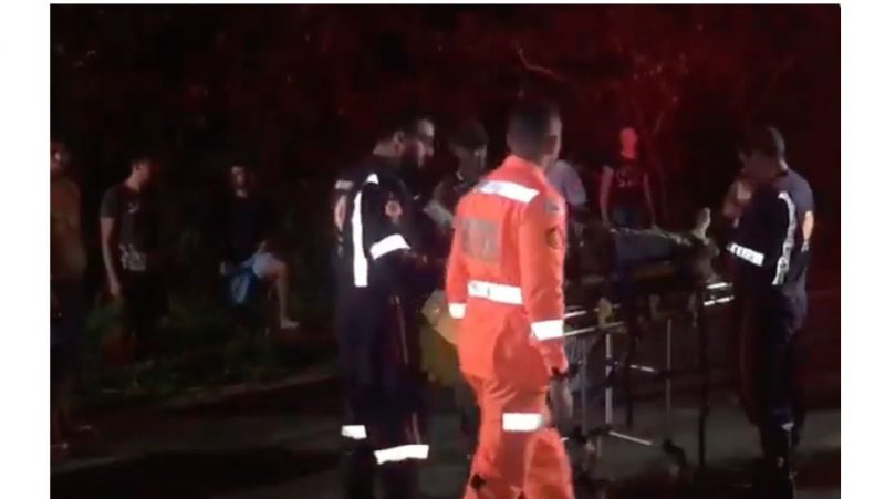 V&iacute;deo registrou a&ccedil;&atilde;o dos bombeiros – Foto: Reprodu&ccedil;&atilde;o