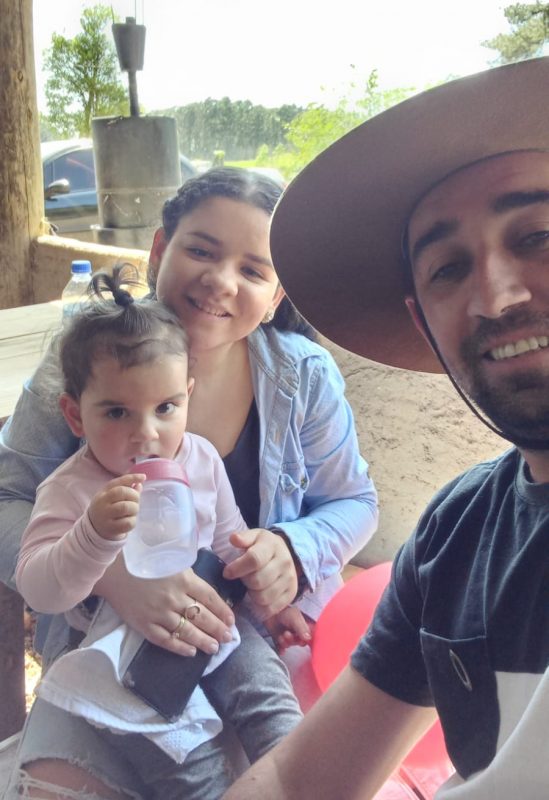 Marcos, J&eacute;ssica e a pequena Luisa. – Foto: Arquivo Pessoal/Divulga&ccedil;&atilde;o/ND