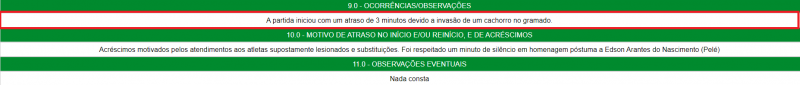 &Aacute;rbitro relatou invas&atilde;o de cachorro ao gramado – Foto: FCF/Reprodu&ccedil;&atilde;o/ND