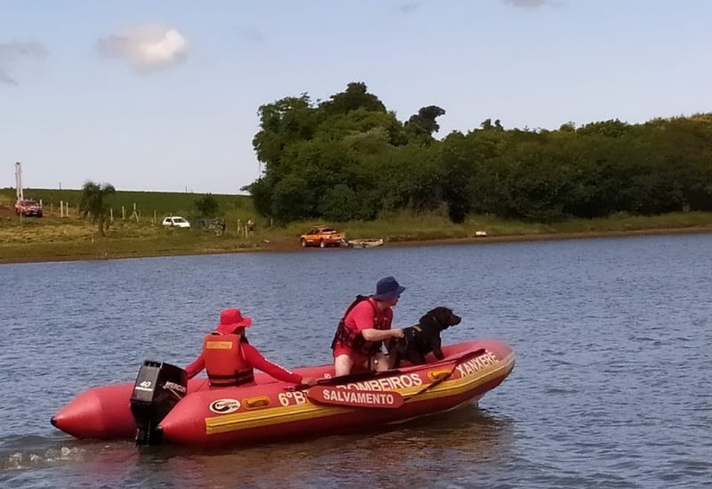 O corpo do homem desaparecido foi encontrado em Ipua&ccedil;u. &mdash; Foto: Corpo de Bombeiros/Reprodu&ccedil;&atilde;o/ND