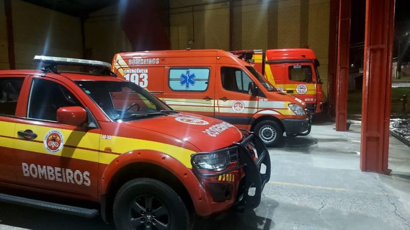 O beb&ecirc; foi salvo gra&ccedil;as a orienta&ccedil;&otilde;es dadas pelos bombeiros aos pais da crian&ccedil;a. – Foto: Corpo de Bombeiros/Reprodu&ccedil;&atilde;o/ND