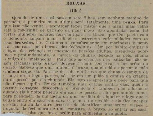 Texto mostra como nascem as bruxas em Florian&oacute;polis – Foto: Biblioteca P&uacute;blica de SC/Divulga&ccedil;&atilde;o/ND