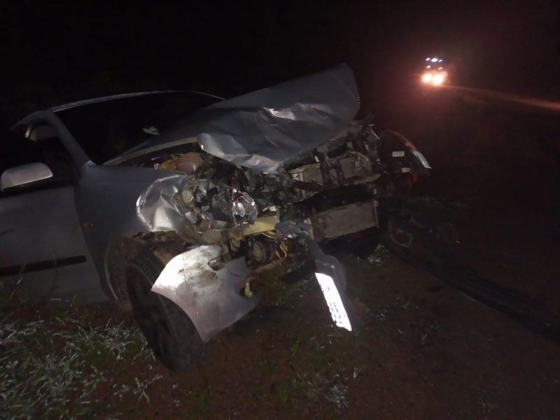 Acidente envolveu dois ve&iacute;culos – Foto: Bombeiros/Divulga&ccedil;&atilde;o/ND