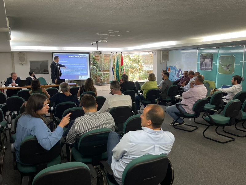 Laudelino participou da primeira reuni&atilde;o de transi&ccedil;&atilde;o na Casan – Foto: Divulga&ccedil;&atilde;o/ND