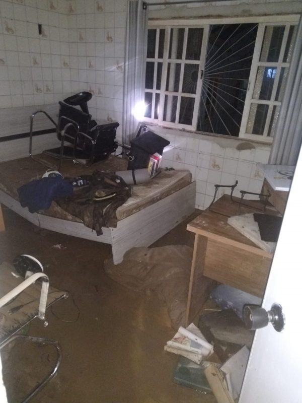 Chuva atingiu 40% da cidade e causou estragos em Rio Negrinho – Foto: CBM/Divulgação