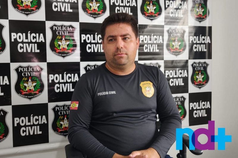 Delegado Elieser Jos&eacute; Bertinotti investiga o caso – Foto: Maikon Costa/NDTV