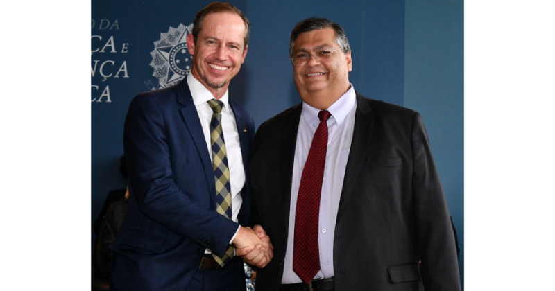 Ricardo Cappelli (esquerda) e o ministro Fl&aacute;vio Dino (direita) – Foto: @RicardoCappelli/Reprodu&ccedil;&atilde;o/ND