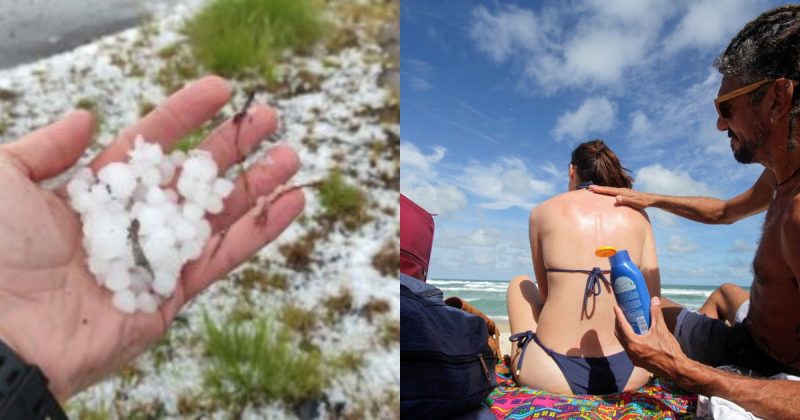 Temperaturas v&atilde;o at&eacute; 35&deg;C com chances de granizo em Santa Catarina &nbsp;– Foto: Wagner Urbano/Divulga&ccedil;&atilde;o +L&eacute;o Munhoz/ND