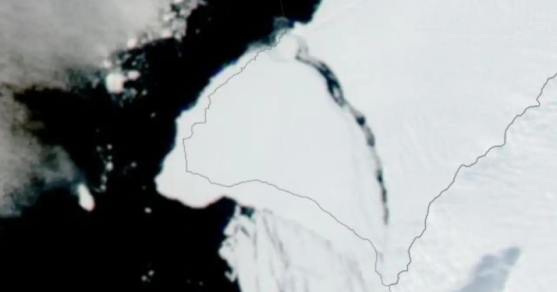 Em outros comparativos, o iceberg teria o tamanho suficiente para abrigar de uma vez s&oacute; pa&iacute;ses como Luxemburgo, Singapura – Foto: Twitter/Reprodu&ccedil;&atilde;o/ND