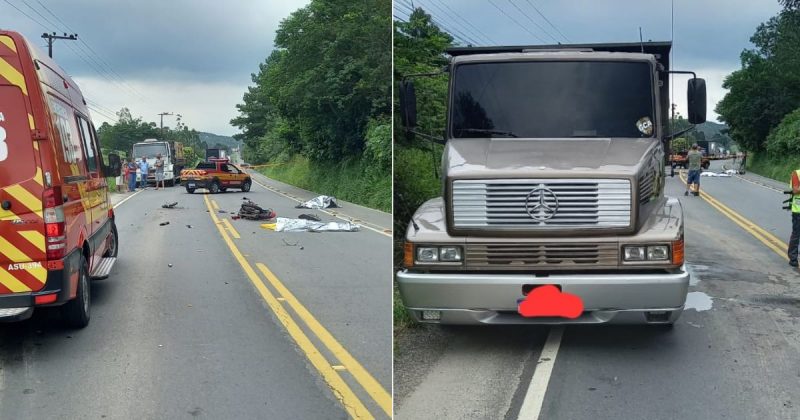 Haitianos morrem em grave acidente na SC-108, em Urussanga – Foto: CBM/Divulga&ccedil;&atilde;o/ND