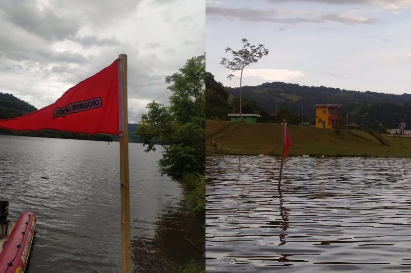 Bandeira do Corpo de Bombeiros Militar foi furtada do Rio Uruguai – Foto: Corpo de Bombeiros Militar/Reprodu&ccedil;&atilde;o/ND