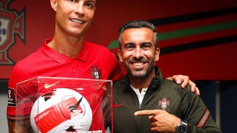 Cristiano Ronaldo e o "faz-tudo" Ricardo Regufe