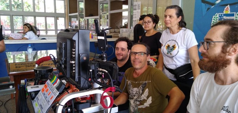 Set de grava&ccedil;&atilde;o da s&eacute;rie Cris&aacute;lida na Reitoria da UFSC – Foto: Divulga&ccedil;&atilde;o/ ND