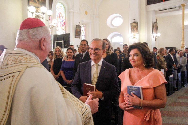 Jorginho e Marilisa na Catedral de Florianópolis &#8211; Foto: Leo Munhoz/ND