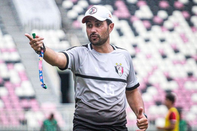 J&uacute;lio C&eacute;sar Nunes deixa o JEC ap&oacute;s quatro jogos e nenhuma vit&oacute;ria – Foto: Gustavo Mej&iacute;a/JEC/Divulga&ccedil;&atilde;o/ND