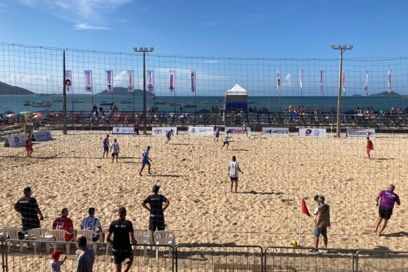 Ta&ccedil;a NDTV de Beach Soccer teve mais uma rodada cheia de gols no fim de semana – Foto: Sabrina Aguiar/NDTV