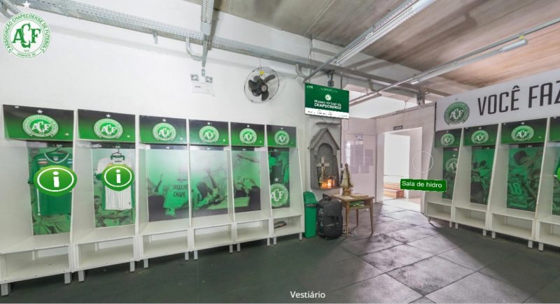 Chapecoense disponibiliza tour virtual pela Arena Cond&aacute; – Foto: Reprodu&ccedil;&atilde;o/ACF/ND