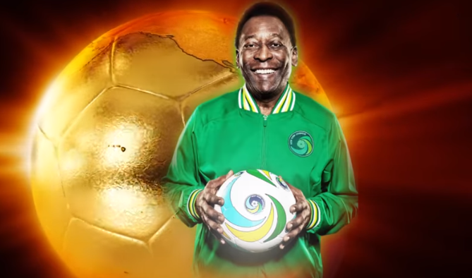 Na foto aparece o Pelé após uma mulher pedir um teste de DNA para atestar que é filha do ex-jogador.