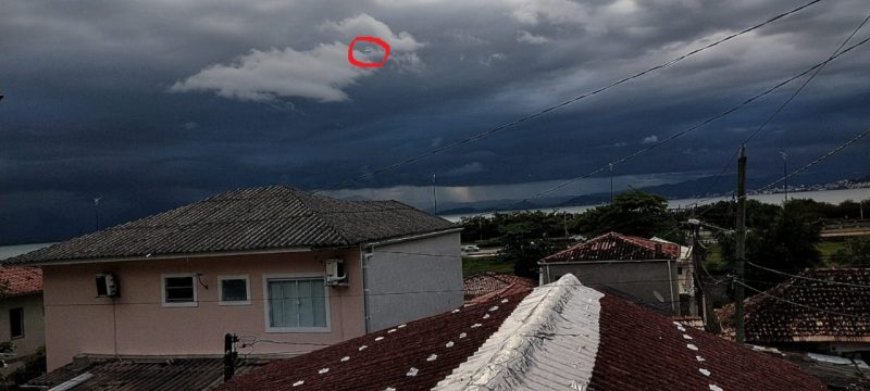 Objeto semelhante a disco voador em imagem – Foto: Arquivo pessoal/ND