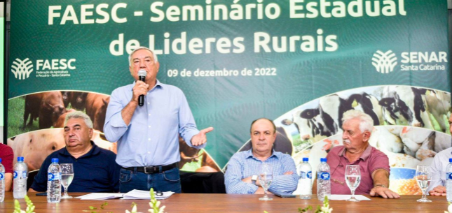 Semin&aacute;rio de L&iacute;deres Rurais realizado em dezembro de 2022 – Foto: Faesc-Senar