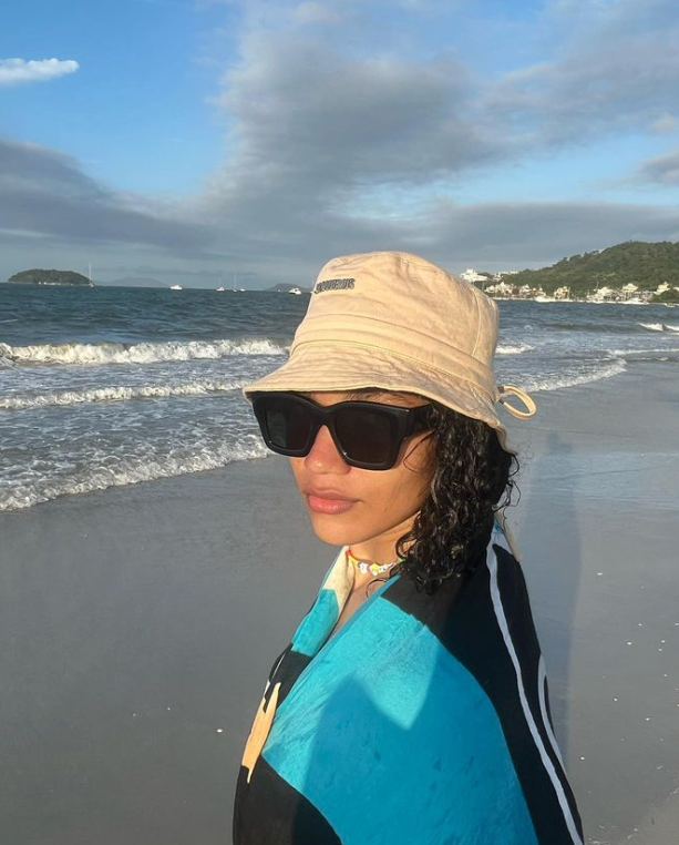 Modelo passou alguns dias na praia de Jurer&ecirc; Internacional – Foto: Arquivo Pessoal/Reprodu&ccedil;&atilde;o/ND