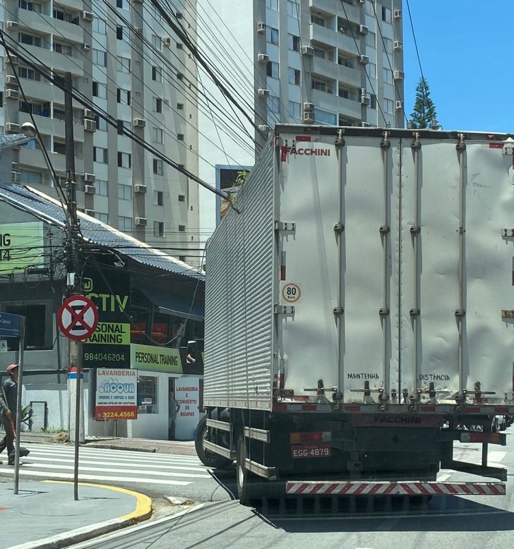 Homem ajuda caminh&atilde;o a atravessar a rua – Foto: Divulga&ccedil;&atilde;o/ND