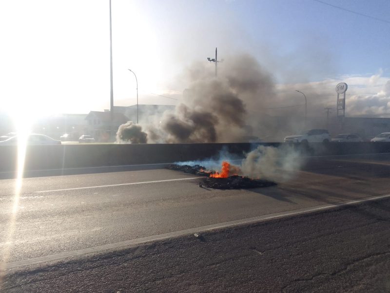 “Utilizem outras rotas”, orientam bombeiros – Foto: Corpo de Bombeiros Militar/Divulga&ccedil;&atilde;o/ND