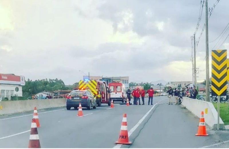 acidente com morte em guaramirim