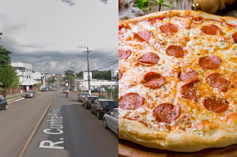 A crian&ccedil;a foi encontrada dentro da pizzaria e &eacute; suspeita de furto em Chapec&oacute;. &mdash; Foto: Google Maps/Internet/Reprodu&ccedil;&atilde;o/ND