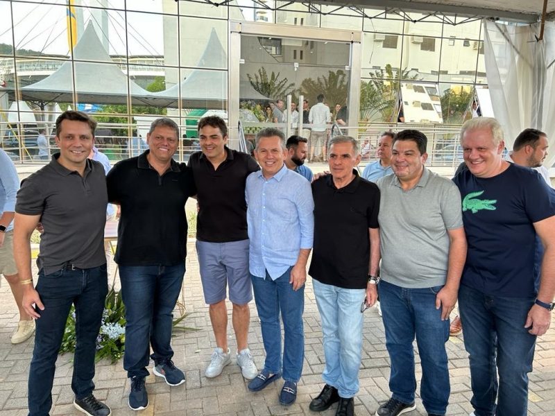 Governadores de SC, SP e MT participaram de evento de empreendedorismo – Foto: Divulga&ccedil;&atilde;o/ND