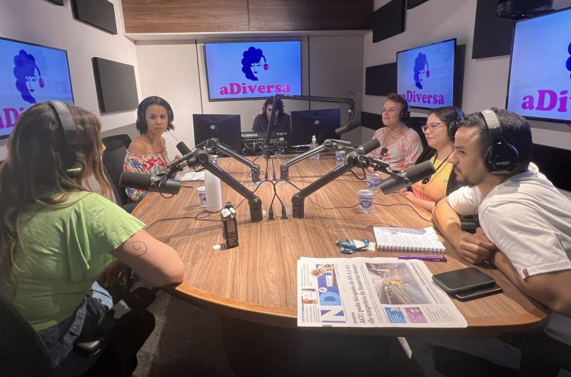 Gravação podcast aDiversa amor de verão