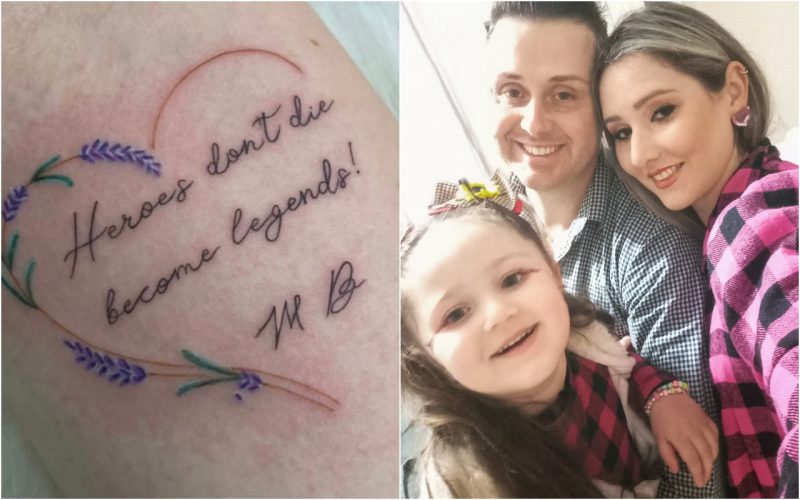 Isabela eternizou o marido em uma tatuagem. – Foto: Arquivo Pessoal/Divulga&ccedil;&atilde;o/ND