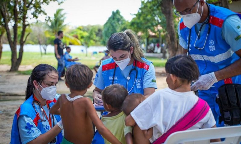 Comitiva do governo chega a Roraima para apurar crise de sa&uacute;de do povo Yanomami – Foto: Igor Evangelista/MS