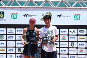 Primeiro t&iacute;tulo da carreira dele foi conquistado aqui no Brasil, o Banana Bowl em 2020. – Foto: Divulga&ccedil;&atilde;o/ITF