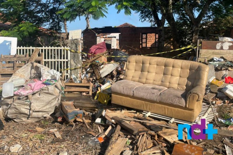 Homem morreu durante inc&ecirc;ndio em Joinville – Foto: Felipe Bambace/NDTV