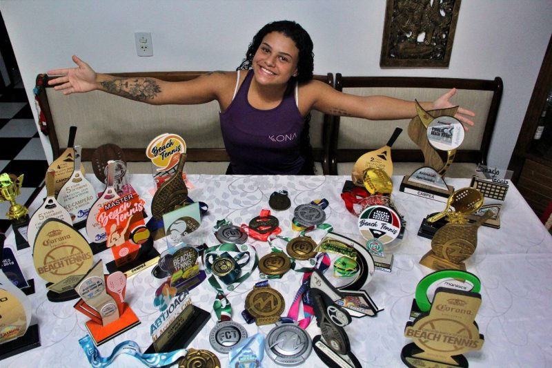Jovem atleta do Beach Tennis catarinense segue colecionando conquistas no esporte – Foto: virg&iacute;lio ferro