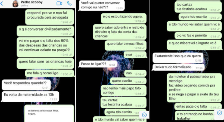 Troca de mensagem entre os ex foi assunto da internet – Foto: Reprodu&ccedil;&atilde;o/@luapio/ND