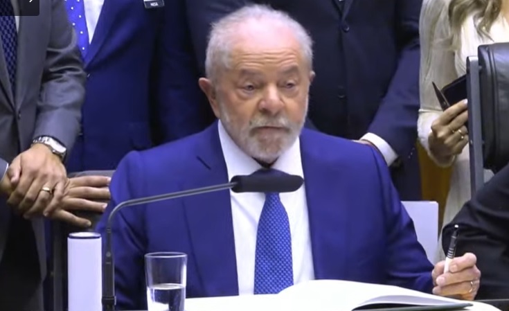 Lula contou hist&oacute;ria de caneta que ganhou no Piau&iacute;. – Foto: TV Brasil/Reprodu&ccedil;&atilde;o