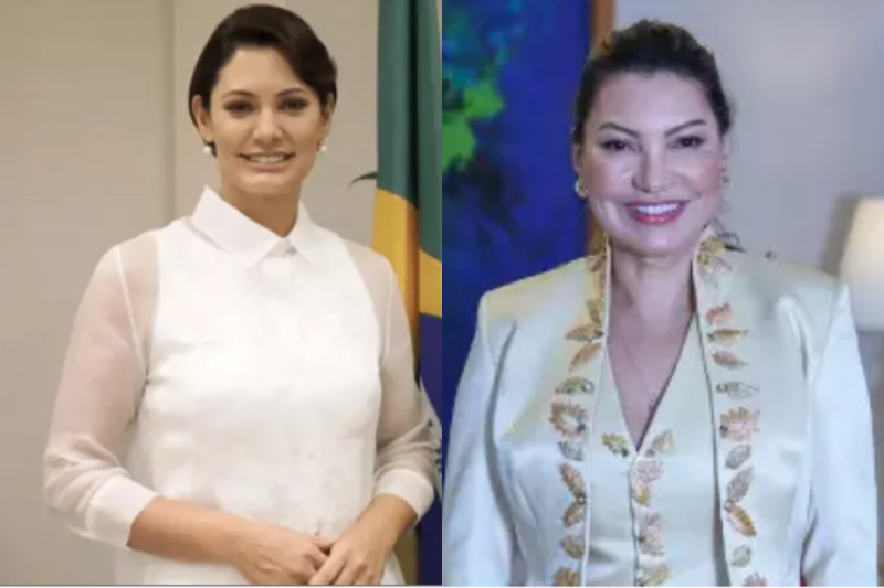 Michelle Bolsonaro rebate criticas de Janja sobre conserva&ccedil;&atilde;o do Pal&aacute;cio da Alvorada – Foto: Montagem/ND