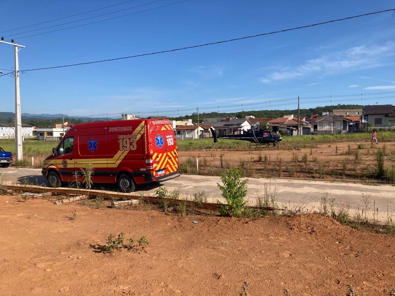 Idoso morre baleado ao chegar para trabalhar em Cocal do Sul – Foto: CBM/Divulga&ccedil;&atilde;o/ND