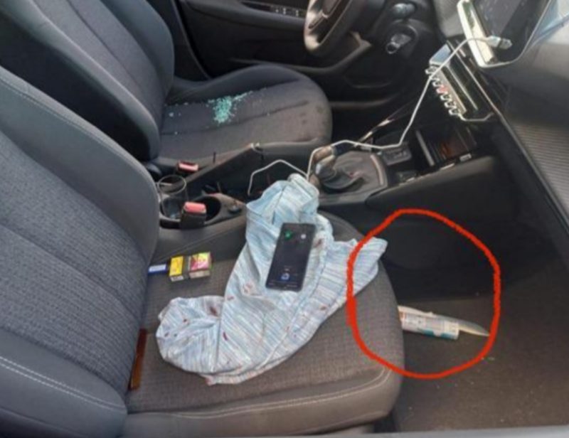 Mulher leva oito facadas e ex-namorado &eacute; preso na BR-470 em Indaial – Foto: Divulga&ccedil;&atilde;o/Pol&iacute;cia Militar